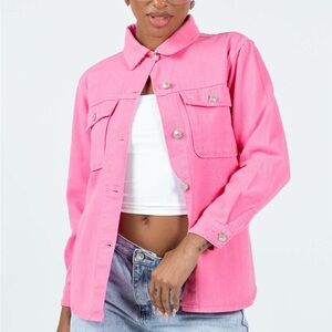 NWT Princess Polly Bubblegum Pink Shacket Size 4 / XS